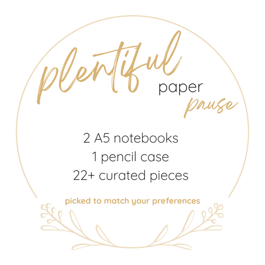 plentiful paper pause